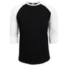 Cotton 3/4 Sleeve Jersey Style T-Shirt