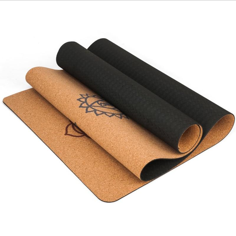 183X68cm Natural Cork Yoga Mat