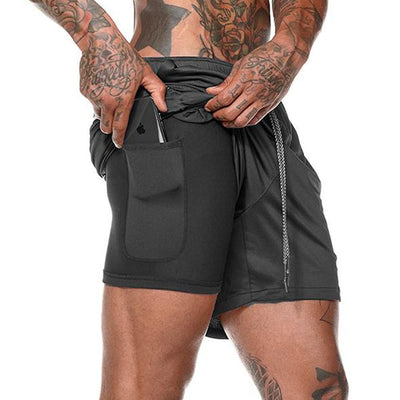 2 in 1 Integrated Compression Training Shorts