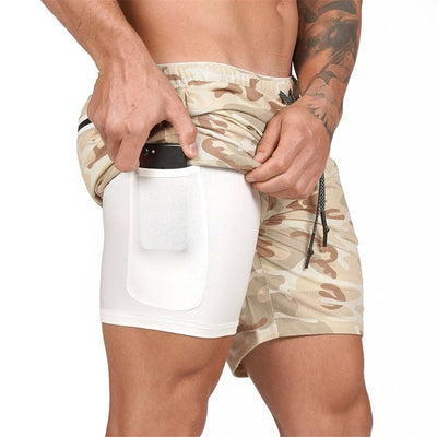 2 in 1 Integrated Compression Training Shorts