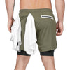 2 in 1 Integrated Compression Training Shorts